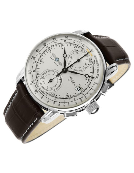 Zegarek męski zeppelin 100 yahre chronograph 8670-1 + box