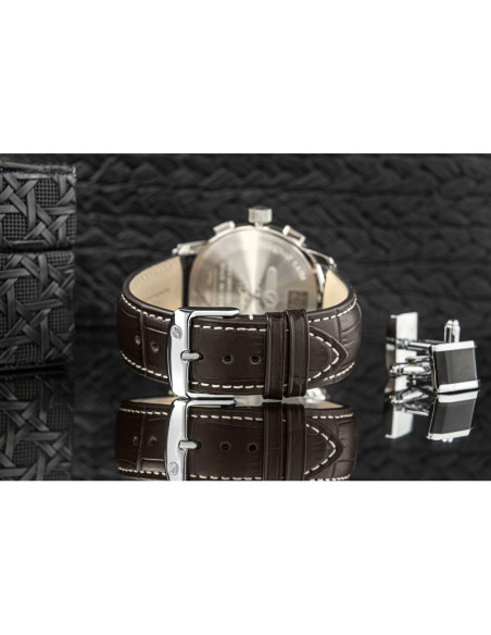 Zegarek męski zeppelin 100 yahre chronograph 8670-1 + box