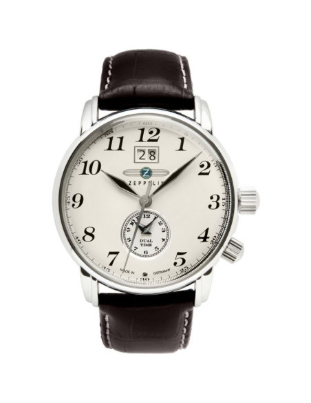 Zegarek męski zeppelin lz127 graf zeppelin dual time 7644-5 + box