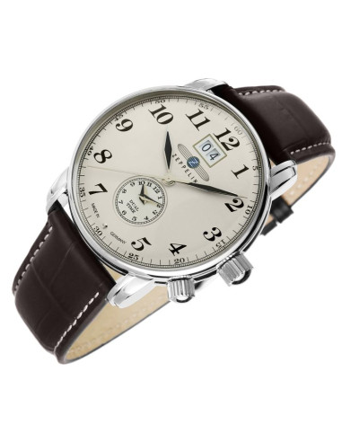 Zegarek męski zeppelin lz127 graf zeppelin dual time 7644-5 + box