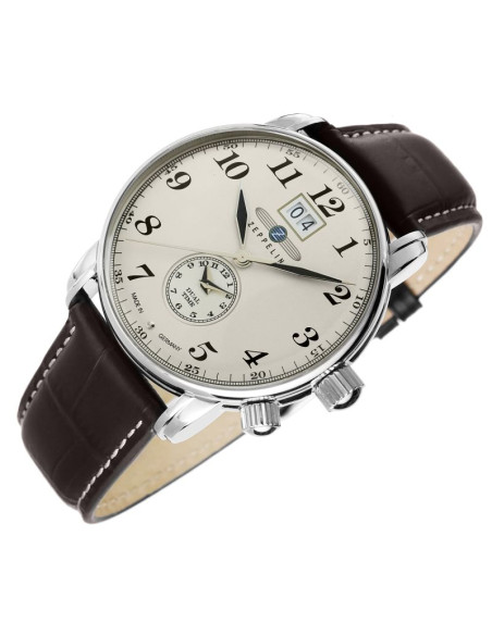 Zegarek męski zeppelin lz127 graf zeppelin dual time 7644-5 + box