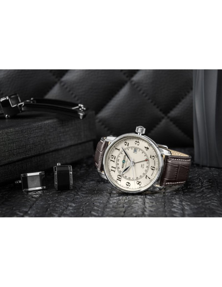 Zegarek męski zeppelin lz127 graf zeppelin gmt 7642-5 + box