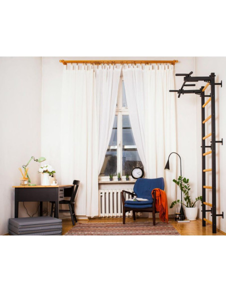 Metalowy drążek do podciągania montowany na stałe z 6-cioma uchwytami benchk pb2b