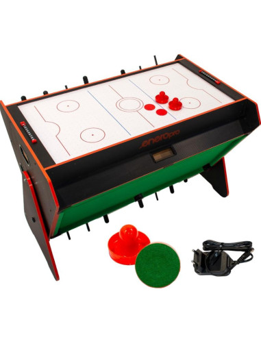 Stół do gry obrotowy 3w1 bilard piłkarzyki cymbergaj 121x84,5x85,3cm czarny