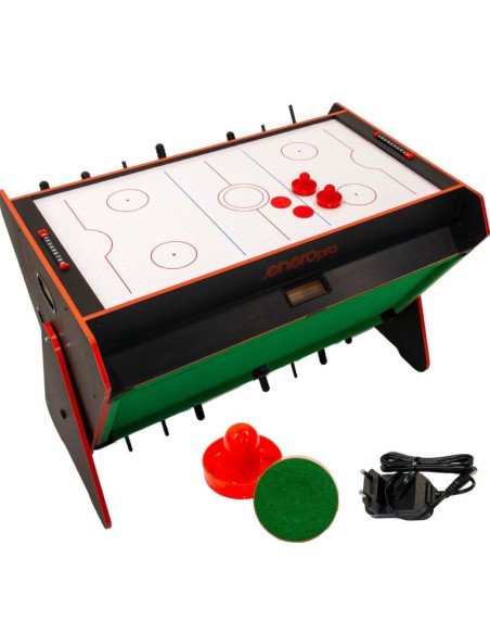 Stół do gry obrotowy 3w1 bilard piłkarzyki cymbergaj 121x84,5x85,3cm czarny