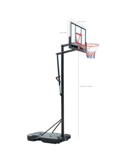 Zestaw regulowany do koszykówki 2.30-3.05m pure 2 improve 2