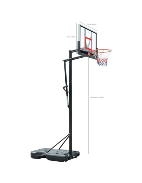 Zestaw regulowany do koszykówki 2.30-3.05m pure 2 improve