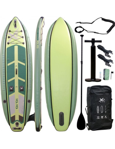 Zestaw deska sup dla wędkarzy 150kg dmuchana 330x99x15cm