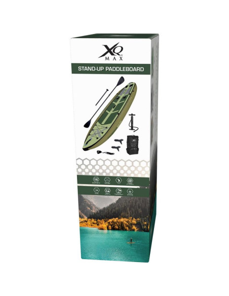 Zestaw deska sup dla wędkarzy 150kg dmuchana 330x99x15cm