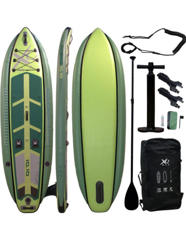 Zestaw deska sup dla wędkarzy 150kg dmuchana 330x99x15cm