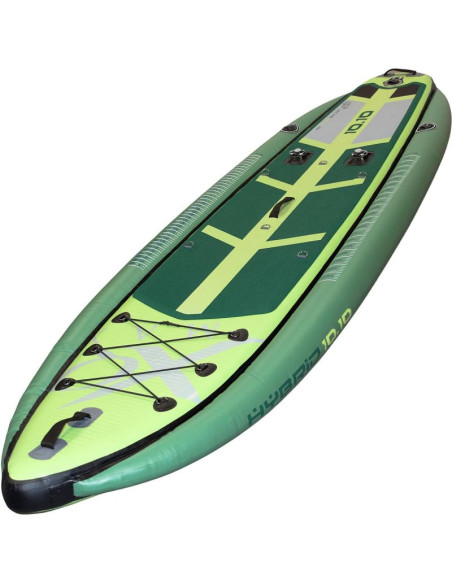 Zestaw deska sup dla wędkarzy 150kg dmuchana 330x99x15cm