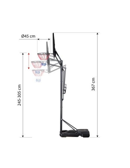 Kosz do koszykówki nils zdk020
