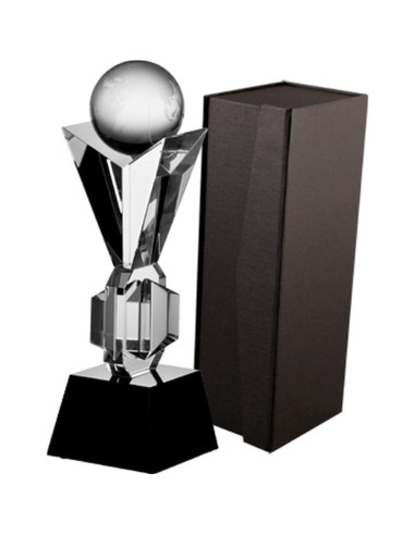 Trofeum szklane z etui