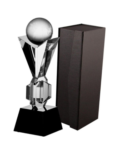 Trofeum szklane z etui