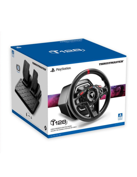 Thrustmaster t128 czarny usb kierownica + pedały analogowy pc, playstation 4, playstation 5