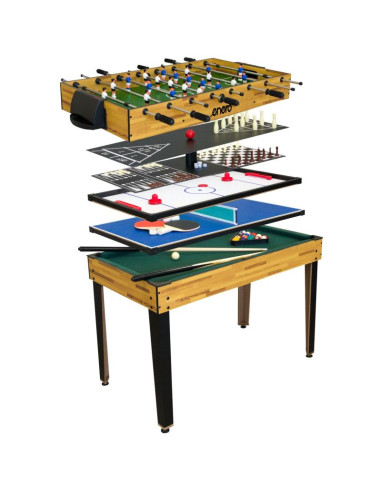 Piłkarzyki stół do multi gier 9w1 121x61x80cm