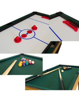 Piłkarzyki stół do multi gier 9w1 121x61x80cm 2