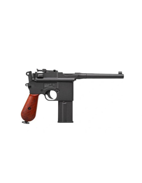 Pistolet wiatrówka ranger m712 broomhandle full auto blowback k.4,5bbs 19-strzał. kwc