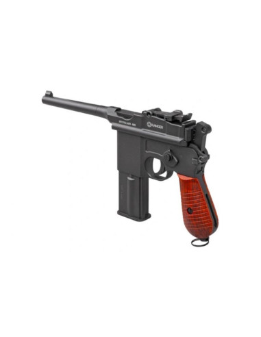 Pistolet wiatrówka ranger m712 broomhandle full auto blowback k.4,5bbs 19-strzał. kwc