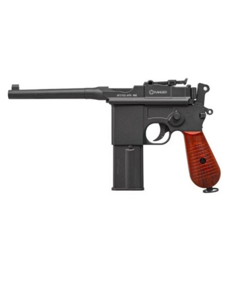 Pistolet wiatrówka ranger m712 broomhandle full auto blowback k.4,5bbs 19-strzał. kwc