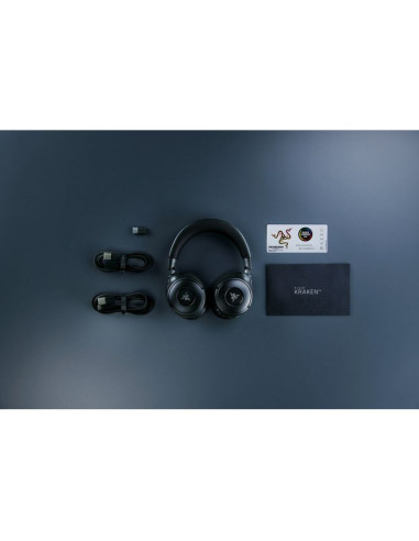 Razer kraken v4 zestaw słuchawkowy bezprzewodowy opaska na głowę gaming usb typu-a bluetooth czarny
