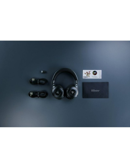 Razer kraken v4 zestaw słuchawkowy bezprzewodowy opaska na głowę gaming usb typu-a bluetooth czarny