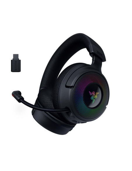 Razer kraken v4 zestaw słuchawkowy bezprzewodowy opaska na głowę gaming usb typu-a bluetooth czarny
