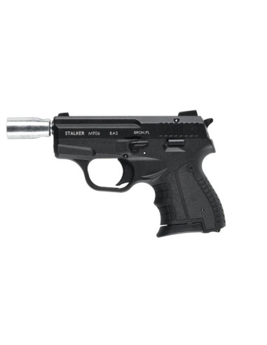 Pistolet hukowy alarmowo sygnałowy stalker m906 bas kal. .22 long blank (6 mm) czarny