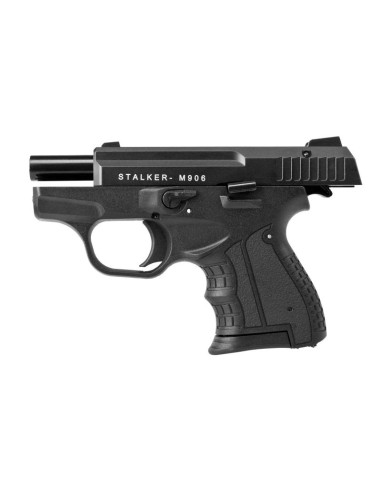 Pistolet hukowy alarmowo sygnałowy stalker m906 bas kal. .22 long blank (6 mm) czarny