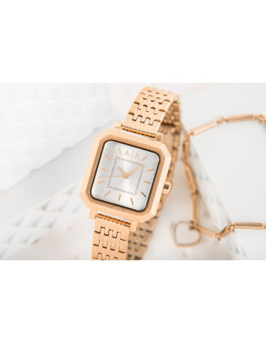 Zegarek damski + bransoletka armani exchange ax7164set + box