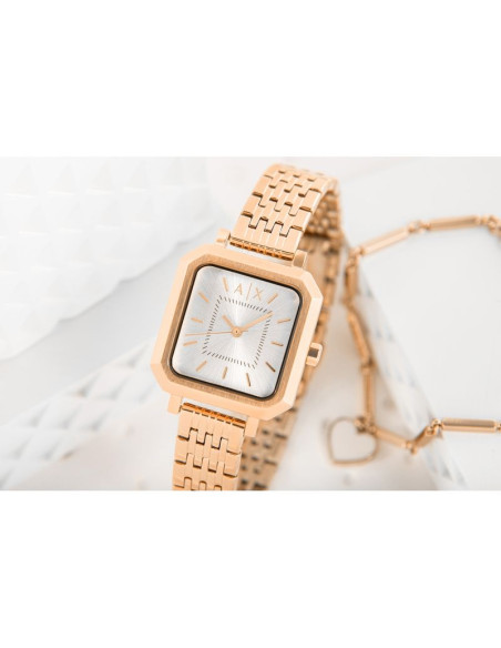 Zegarek damski + bransoletka armani exchange ax7164set + box