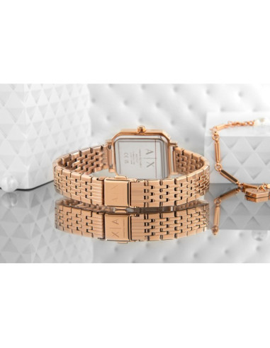 Zegarek damski + bransoletka armani exchange ax7164set + box
