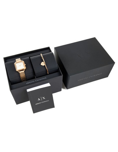 Zegarek damski + bransoletka armani exchange ax7164set + box