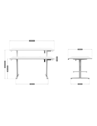 Biurko elektryczne ma-leader 7.6 white