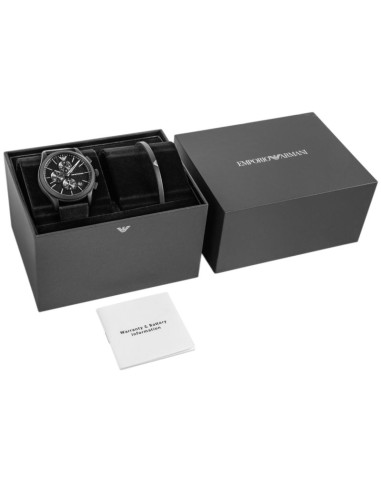Zegarek męski + bransoleta emporio armani paolo ar80070set + box