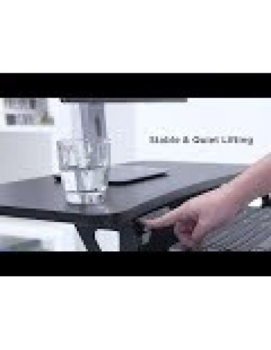 Maclean biurko elektryczne, stolik, stacja robocza regulacja wys max wys 122cm max 37 kg - do pracy stojąco siedzącej mc-835