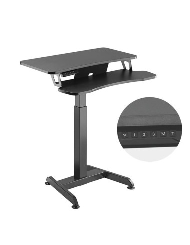 Maclean biurko elektryczne, stolik, stacja robocza regulacja wys max wys 122cm max 37 kg - do pracy stojąco siedzącej mc-835