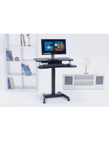 Maclean biurko elektryczne, stolik, stacja robocza regulacja wys max wys 122cm max 37 kg - do pracy stojąco siedzącej mc-835