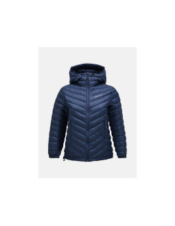 Kurtka puchowa peak performance w frost down hood jacket granatowy