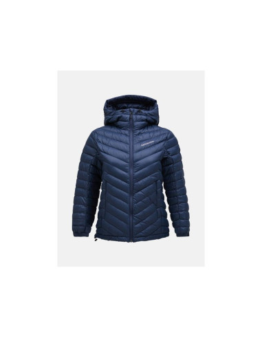 Kurtka puchowa peak performance w frost down hood jacket granatowy