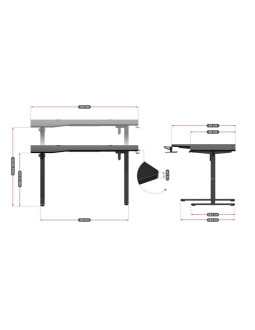 Biurko gamingowe huzaro hero 9.1 2