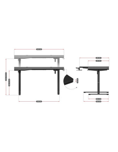 Biurko gamingowe huzaro hero 9.1