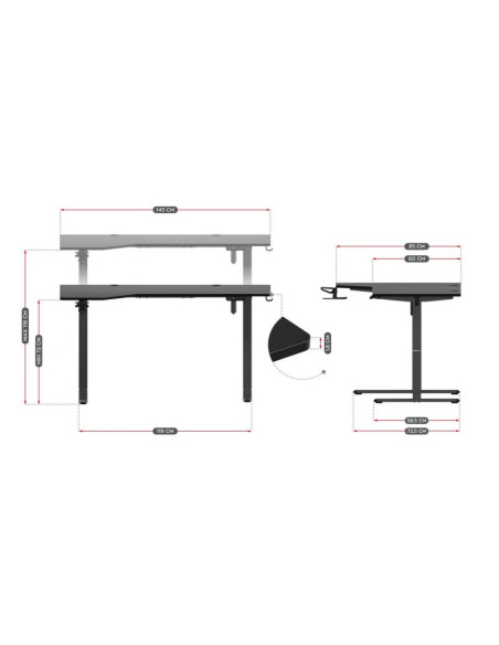 Biurko gamingowe huzaro hero 9.1