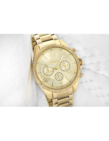 Zegarek damski fossil modern courier chronograph bq3378 + box