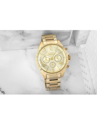 Zegarek damski fossil modern courier chronograph bq3378 + box