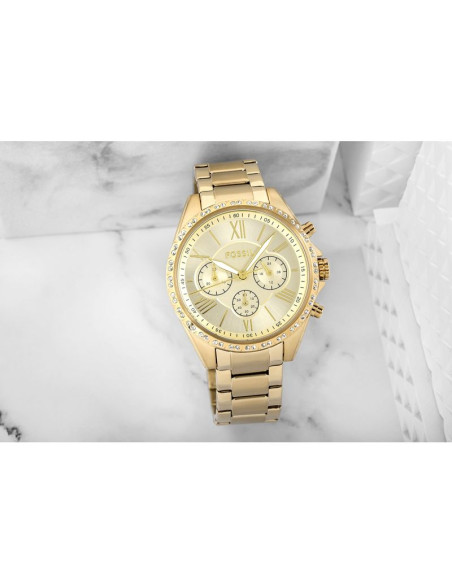 Zegarek damski fossil modern courier chronograph bq3378 + box