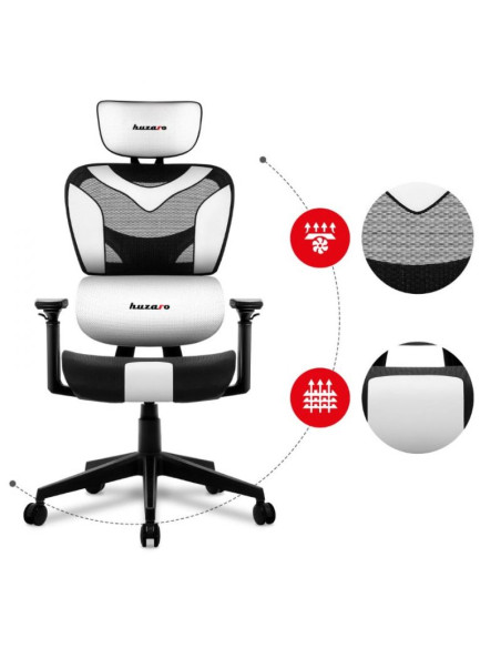 Fotel gamingowy huzaro combat 8.0 white