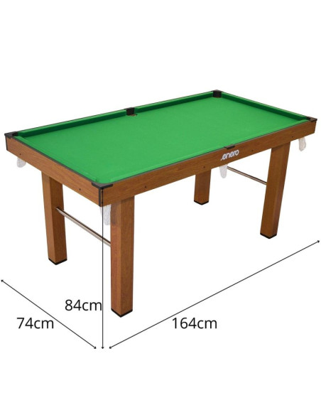 Stół do gry w bilarda 164x84x74cm enero