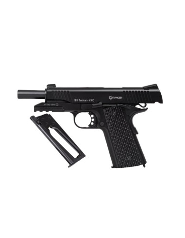 Wiatrówka pistolet ranger 1911 tactical kwc kal. 4,5 bbs blow back 17 strz. full metal co2 (aakcmb770azb)