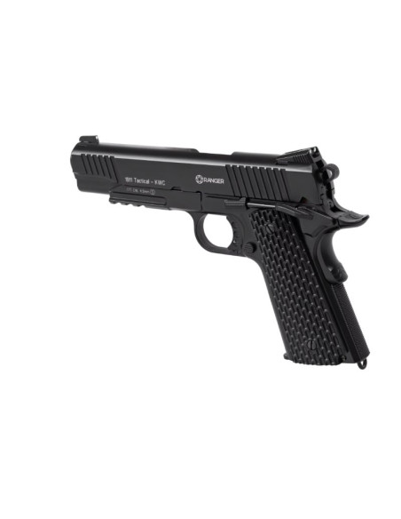 Wiatrówka pistolet ranger 1911 tactical kwc kal. 4,5 bbs blow back 17 strz. full metal co2 (aakcmb770azb)